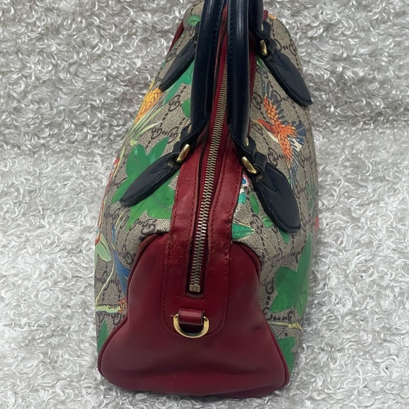 Gucci Multicolor GG Blooms Supreme Canvas and Leather Boston Bag - Picture 3 of 16